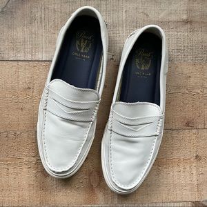 Cole Haan Pinch Weekender White Leather Penny Loafer Men's 9.5